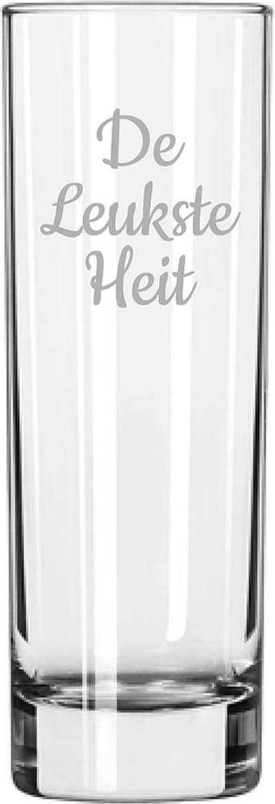 Gegraveerde longdrinkglas 22cl De Leukste Heit