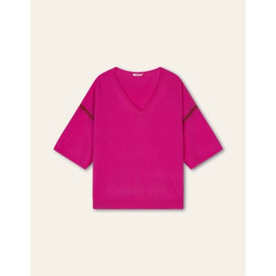 Oilily Kiran Gebreide Top- maatL Beetroot Paars