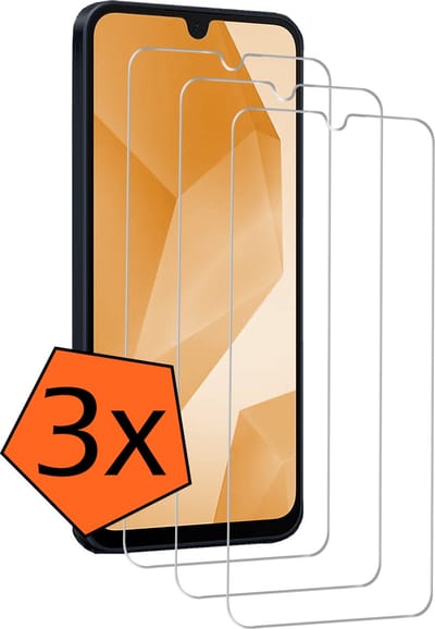 Screenprotector - 3 Stuks - Geschikt voor Samsung Galaxy A16 - Extra Sterk - Gehard Glas - Beschermglas - Tempered Glass - Screen Protector