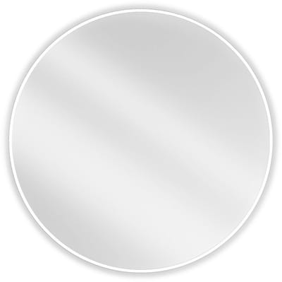 Mexen Loft ronde badkamerspiegel 90 , witte rand - 9850-090-090-000-20