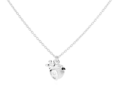 ARLIZI 2223 Ketting lieveheersbeestje hanger - sterling zilver - 44 cm