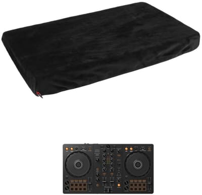 Zachte stofhoes compatibel met Pioneer DJ DDJ-FLX4 controller - Zwarte Spandex beschermhoes