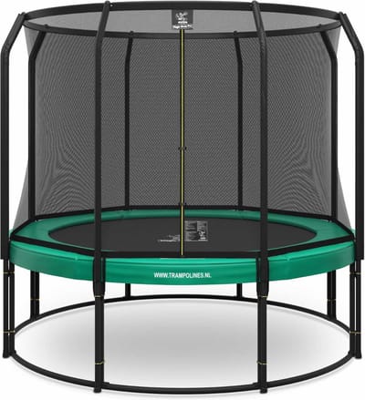 Magic Circle Pro - Trampoline met veiligheidsnet - ø 305 cm - Groen - Ronde trampoline met net - Buitenspeelgoed