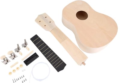 DIY Ukulele Kit voor Kinderen - Complete Set om een Echte Ukulele te Maken, Creatief Speelgoed voor Muziekliefhebbers