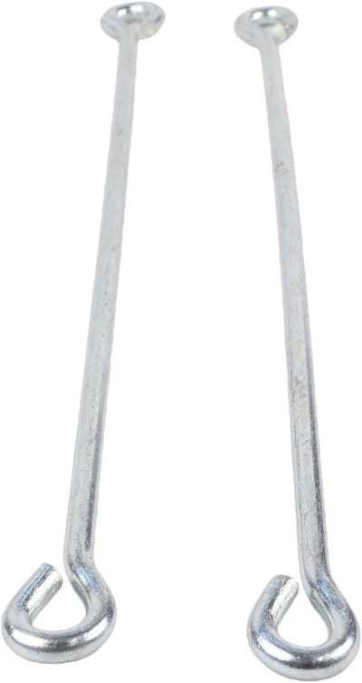 Zuigerstangen Set - Pomp Onderdelen - Pompen Onderhouden - Gegalvaniseerd Materiaal - 37 cm - Zilver