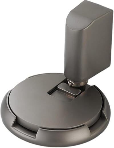 Deurstopper - Vloerhouder - Deur Stil Houden - Mechanische Vergrendeling - 7.4 cm Lengte - Grijs