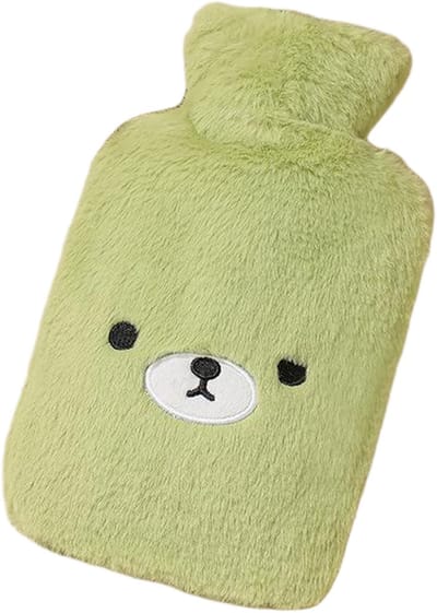 2000ml kruik - met zachte en comfortabele hoes - schattige kruik - grote warmhoudkruik - pluchen handwarmer - geschikt voor verjaardagen, feestdagen, baby's en volwassenen als cadeau - 20,5x30cm