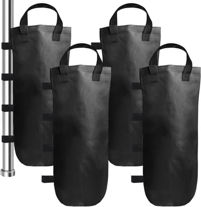 Set van 4 Zware Waterdichte Zandzakken voor Tentstokken - Ideaal voor Gazebo en Partytent Stabilisatie