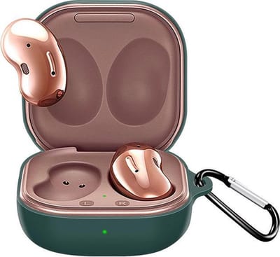 KELERINO. Hoesje geschikt voor Samsung Galaxy Buds Live - Fullcover - Groen