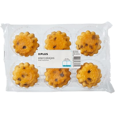 Stercakejes Rozijnen 6 stuks