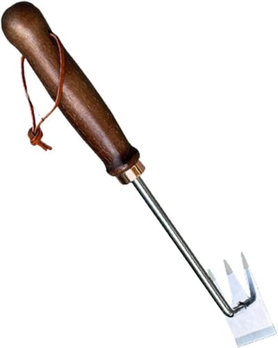 Tuin Klaver Gereedschap - Handcultivator Onkruidsteker - Onkruid Verwijderen - Drie-tand Ontwerp - 4 x 8 x 4 cm - Metaal