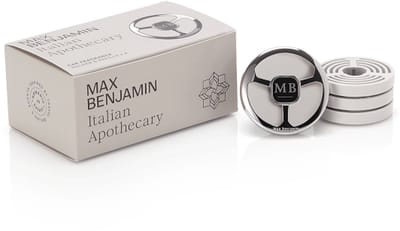 Max Benjamin Autoparfum met 4 Navullingen Cadeauset - Italian Apothecary