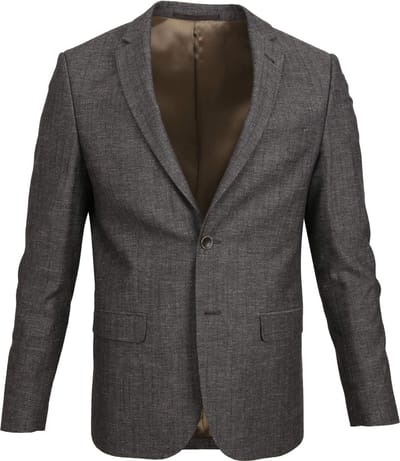Suitable Prestige Colbert Napels Wolmix Bruin - Maat 50 - Heren blazer