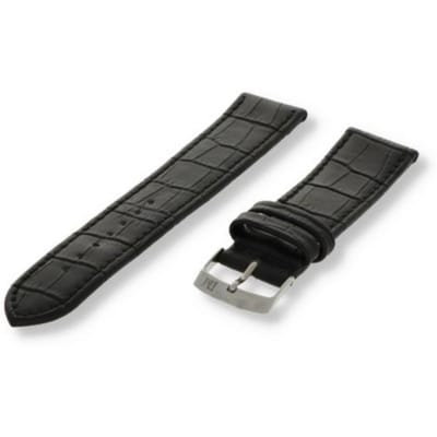 Morellato PMX019JUKE PC horlogebandje - Leer - Zwart - 22 mm