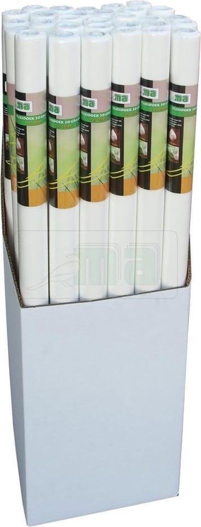 Vliesdoek plantenbescherming - 30 gr/m2 - 1 x 10 m - Winterbescherming vorst planten