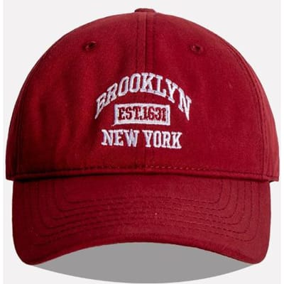 Zachte katoenen geborduurde honkbalpet voor dames, heren, casual, buitensporten, gebogen rand, klep, unisex, hiphop, dad caps rood