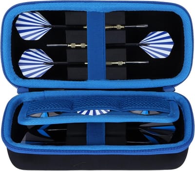 Stevuize Dartpijlen Etui voor 6 Darts met Opbergbuizen voor Accessoires