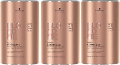 3x Schwarzkopf Professional Blond Me Premium Lift 9+ 450gr