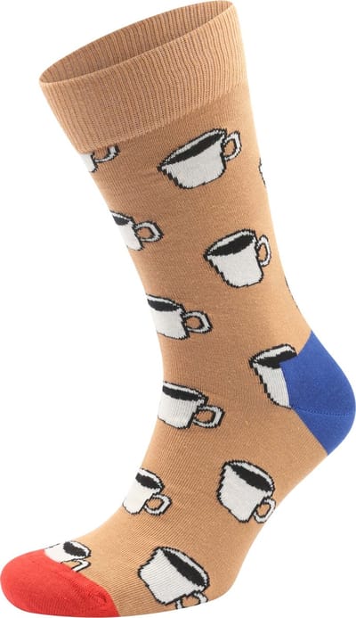 Happy Socks Sokken My Cup of Tea - Maat 41-46 - Heren - Grappige sokken - Halfhoge sokken