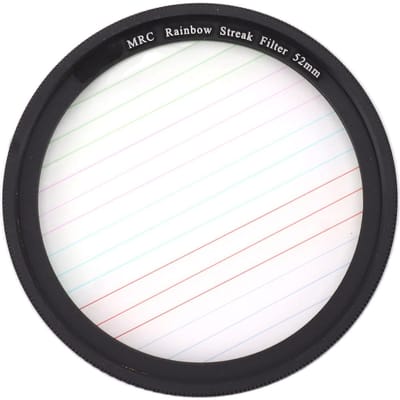 Kleurrijk Streak Sterfilter Micro SLR Camera Punt naar Lijn Filters Speciale Effecten Camerafilters voor 52mm white
