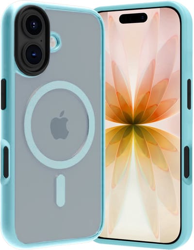 Hoes - Geschikt voor Apple iPhone 17 - Magsafe Compatible - Sterk & Shockproof - Back Cover - Shock Proof Case - Telefoon Hoesje Shockproof - Lichtblauw