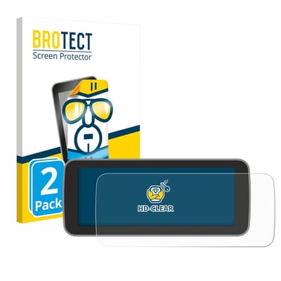 BROTECT - Screenprotector voor Fiat 500 E Uconnect 5 10" - Folie Beschermfolie transparant 2 Stuks
