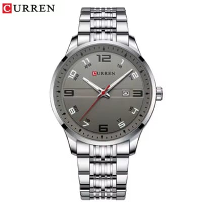 Curren - Horloge - Herenhorloge - Quartz - Grijs - Zilver - 44mm - 8411