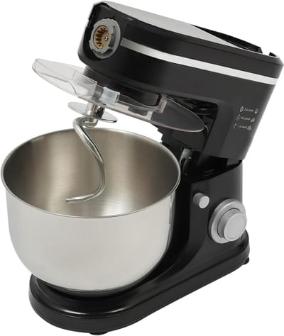 Keukenmachine Mixer - Apparaat Deeg Blender - Bakken Sap Maken - 6 Liter Kom - 35x18x55 cm - Zwart
