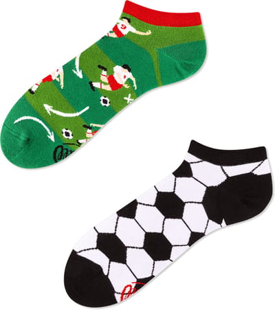 Many Mornings unisex enkelsokken - Football Fan Low - Unisex - Maat: 35 - 38