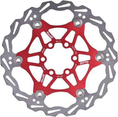 Fiets Remschijf - Schijfrem Rotor - Mountainbike Fietsen - Zwevend Systeemontwerp - 160 mm Diameter - Rood