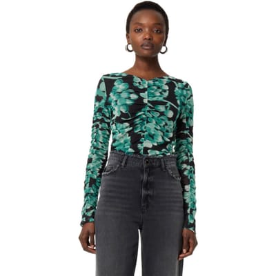 Fabienne Chapot Karlis Top Black/mint Green Maat: XS | Longsleeves Outlet | Dames | Zwart