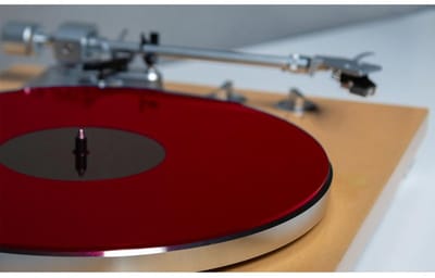 Winyl | W-Mat Acryl Rood | Platenspeler mat | 3mm dik | rond 295mm