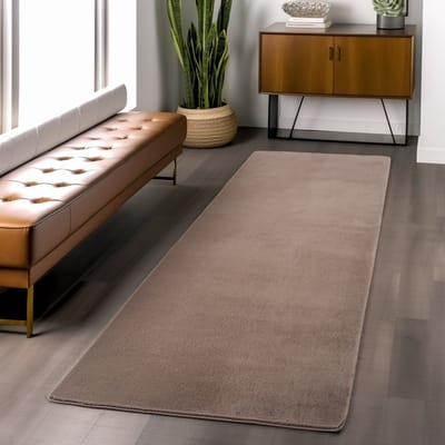 Binnenkleed, bruin van kleur, voor woonkamer en slaapkamer, bohemian stijl, antislip, modern design 140x200 cm