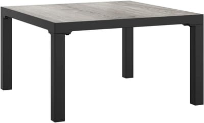 Tuin Salontafel Vierkant 55x55x31 cm voor Buiten en Binnen - Met Stalen Frame