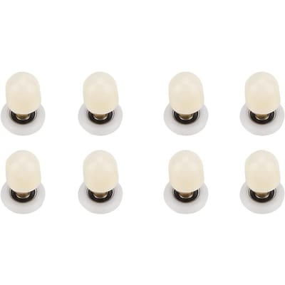 8 stuks Messing ABS Schuifglas Douchedeur Rollen Lopers Katrollen Badkamerdeuren Beslag (23mm)