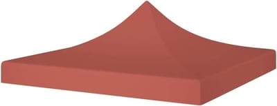 Partytent Dak - Tent Overkapping - Buitenfeest Beschermen - Waterdicht Oxford Materiaal - 3x3 Meter - Terracotta