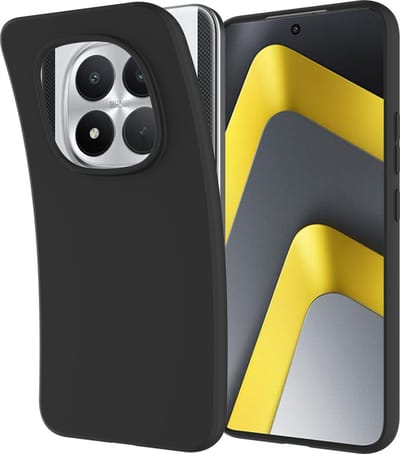 Just in Case hoesje geschikt voor Xiaomi Poco M8 Pro (5G) Hoesje Siliconen - Flexibele Case - Zwart