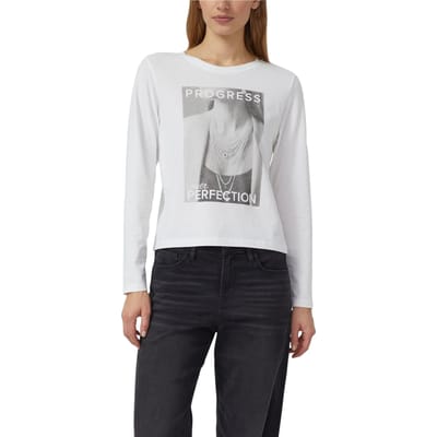 s.Oliver T-shirts White Maat: 44 | Tops Outlet | Dames | Wit