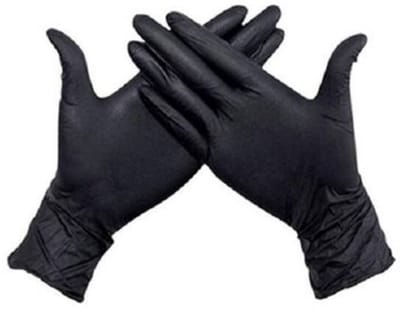 Nitril Handschoenen -Zwart - maat: M - 100 stuks
