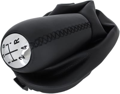 Modecar - Versnellingspook Renault Thalia 08-13 - Zwart - Chromen Detail - Eco-leer
