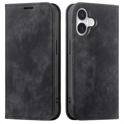 imoshion Hoesje - Geschikt voor Apple iPhone 17 - Slim Bookcase - Zwart