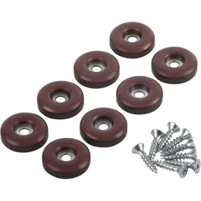 Fix-o-moll Meubelglijder Easy Glider - Schroefbaar - Kunststof - Diam. 22mm - Rond - 8 Stuks