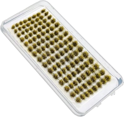 120PCS Mini Gras Tufts voor Terrain Modellen - Statistische Hars Landschap Kit voor DIY Gaming Decoratie en Spoorweg Modellering