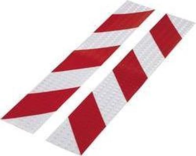 TOOLCRAFT RTS60/400-RD 1564046 Reflectietape RTS Rood, Zilver (l x b) 40 cm x 60 mm 1 set(s)