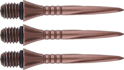 Unicorn Steel Dart Points Volute Converta Rosso 27 mm