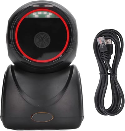 Barcode Scanner - Streepjescode Lezer - Winkel Kassasysteem - Omnidirectionele Automatische Sensing - USB Interface - Zwart