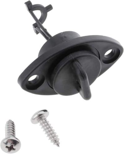 Kano Afvoerplug - Boot Drainage Tool - Watersport Onderhoud - Flexibel Schroeftype - 5.51 x 3.99 x 3.51 cm - Zwart