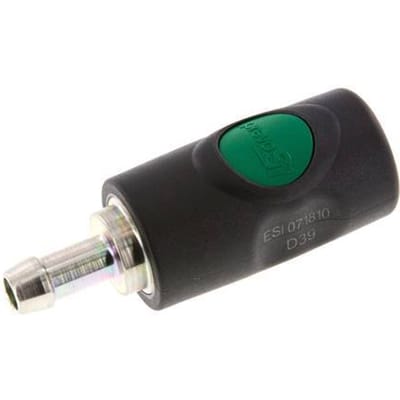 Composiet materiaal DN 7.4 Safety Luchtkoppeling Snelkoppeling met Drukknop 10 mm Slangpilaar