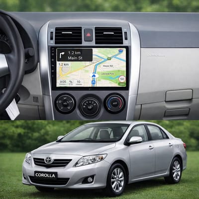 ADIVOX T1 9 inch geschikt voor Toyota Corolla E140/150 2003-2016 Android 15 CarPlay/Auto/Wifi/RDS/DSP