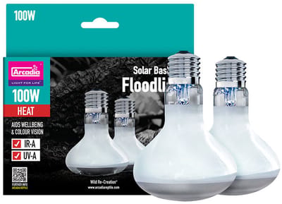 Arcadia Solar Basking Spotlight 100 Watt Twin Pack